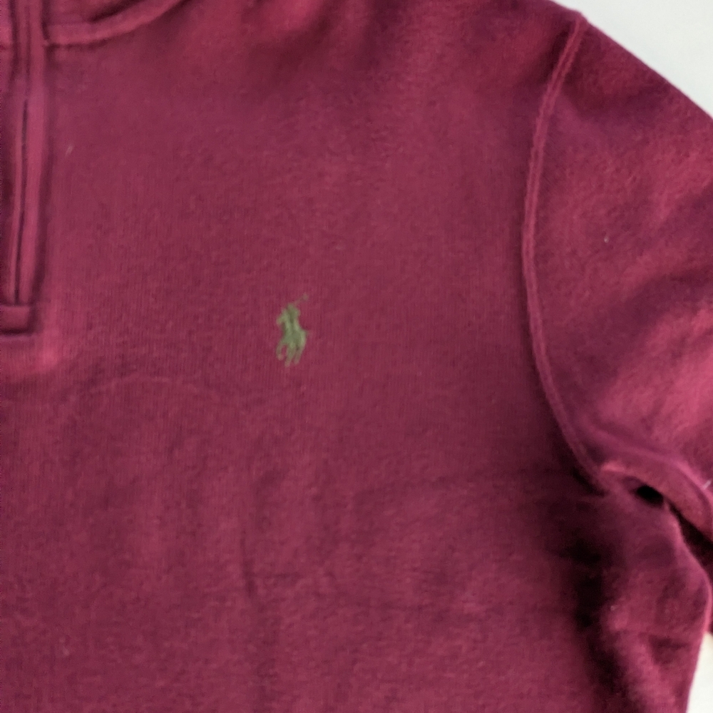 Polo Ralph Lauren Estate Rib Quarter Zip Sweater Size Medium - Picture 5 of 10